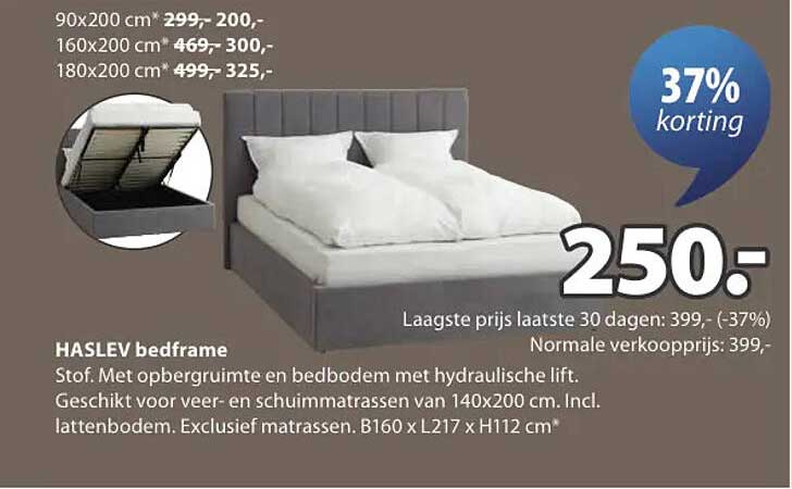 HASLEV bedframe