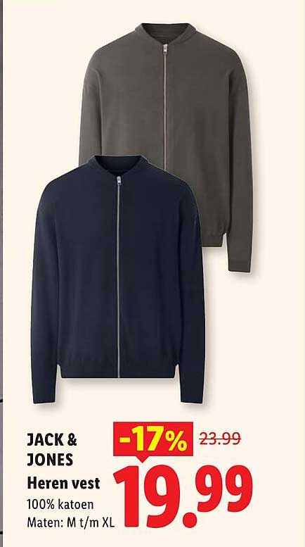 JACK & JONES Heren vest -17%