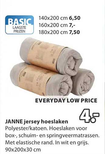 JANNE jersey hoeslaken