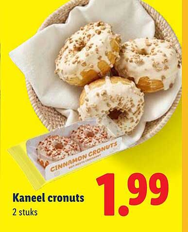 Kaneel cronuts 2 stuks