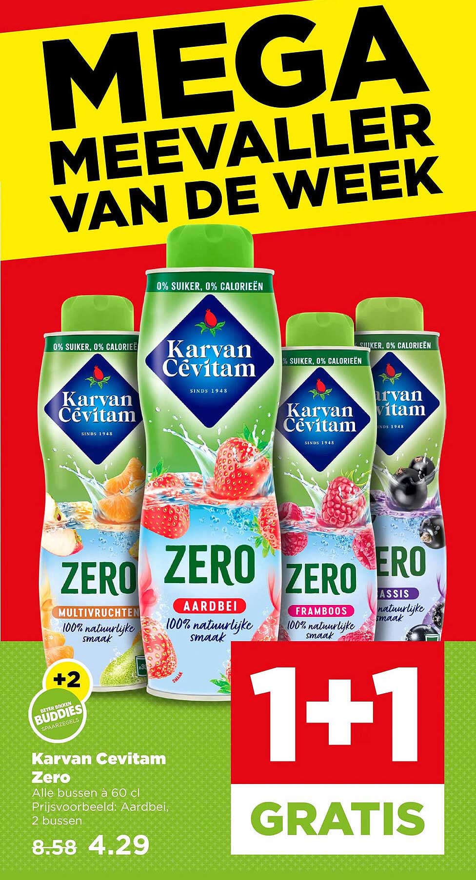 Karvan Cevitam Zero 1+1 gratis
