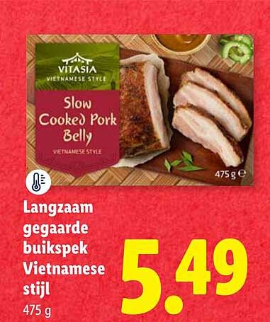Langzaam gegaarde buikspek Vietnamese stijl 475 g