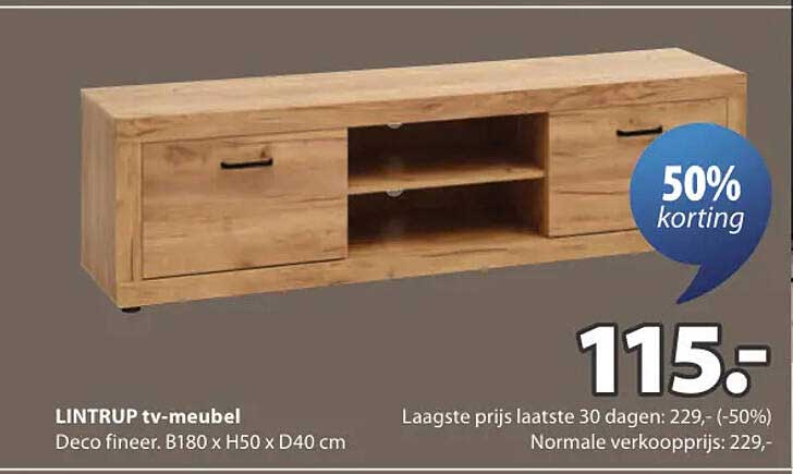 LINTRUP tv-meubel 50% korting
