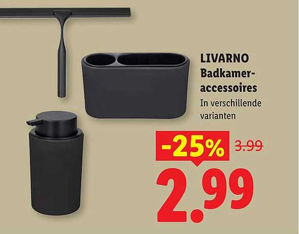 LIVARNO Badkamer-accessoires In verschillende varianten -25%