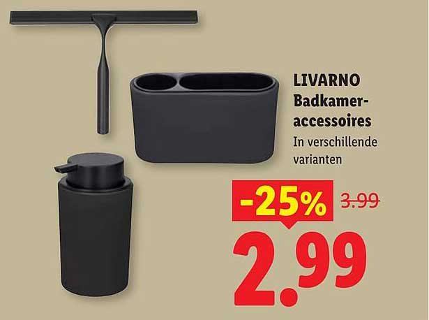 LIVARNO Badkamer-accessoires In verschillende varianten -25%