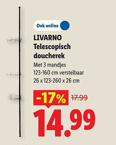 LIVARNO Telescopisch doucherek