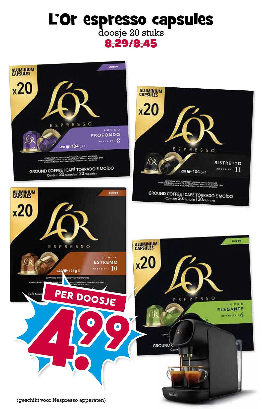 L'or espresso capsules doosje 20 stuks