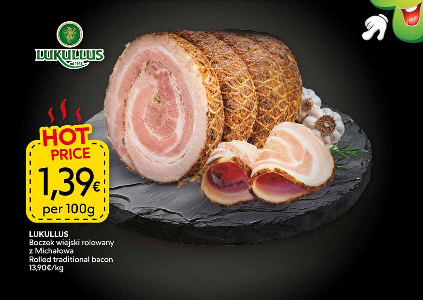 LUKULLUS Boczek wiejski rolowany z Michałowa Rolled traditional bacon