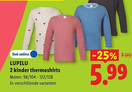 LUPILU 2 kinder thermoshirts -25%