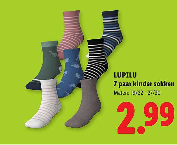LUPILU 7 paar kinder sokken