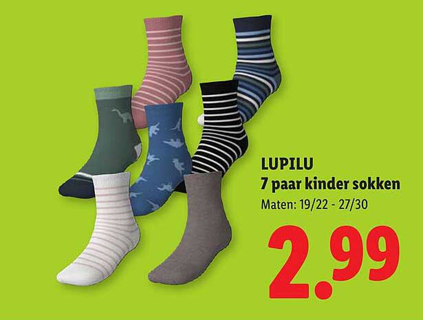 LUPILU 7 paar kinder sokken