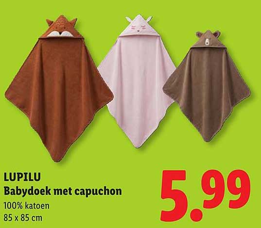 LUPILU Babydoek met capuchon