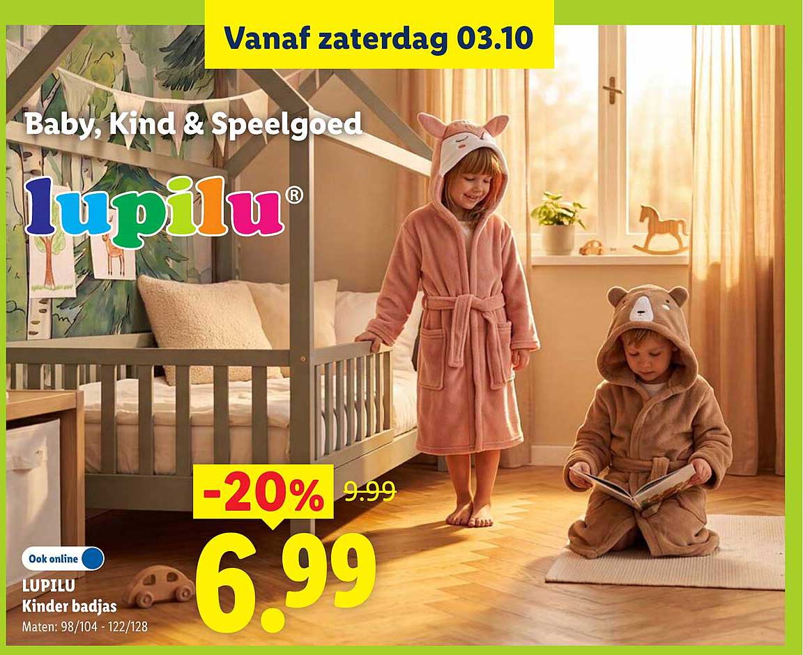 LUPILU Kinder badjas -20%