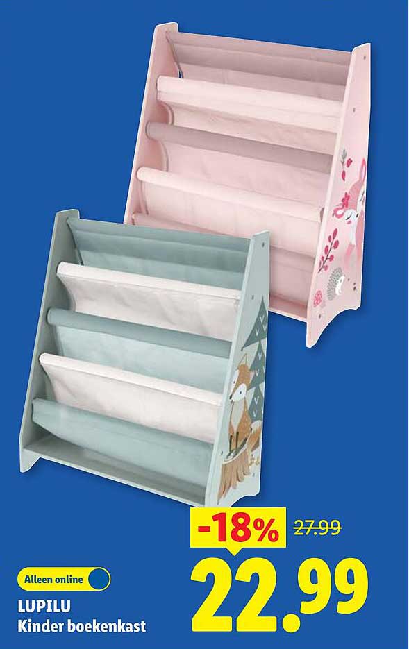 LUPILU Kinder boekenkast -18%