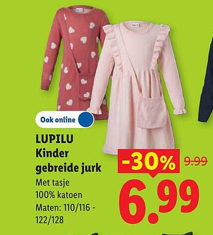 LUPILU Kinder gebreide jurk