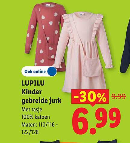 LUPILU Kinder gebreide jurk