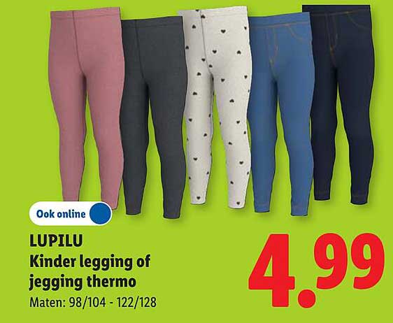 LUPILU Kinder legging of jegging thermo