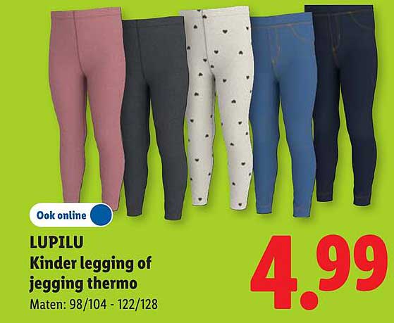 LUPILU Kinder legging of jegging thermo
