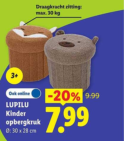LUPILU Kinder opbergruk Ø: 30 x 28 cm -20%
