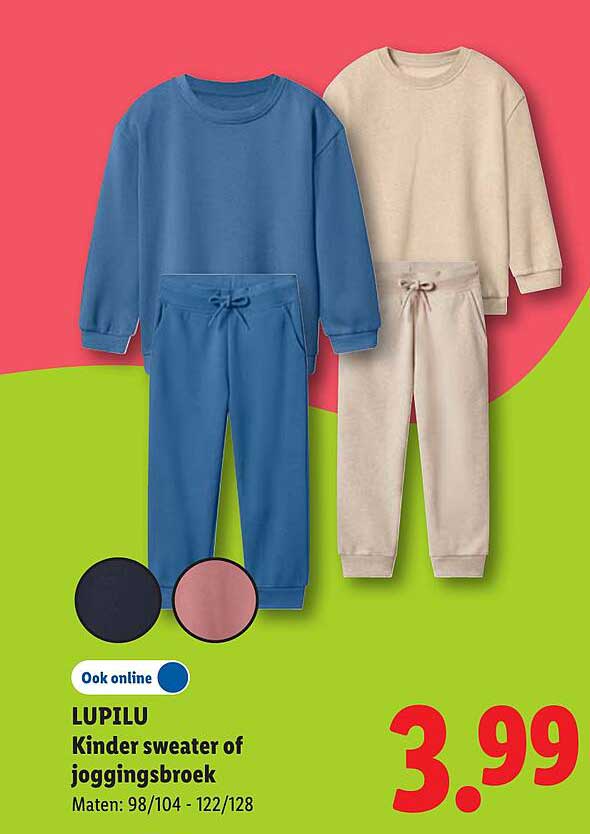 LUPILU Kinder sweater of joggingbroek