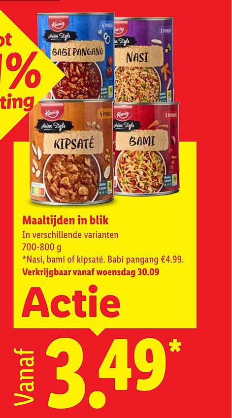 Maaltijden in blik