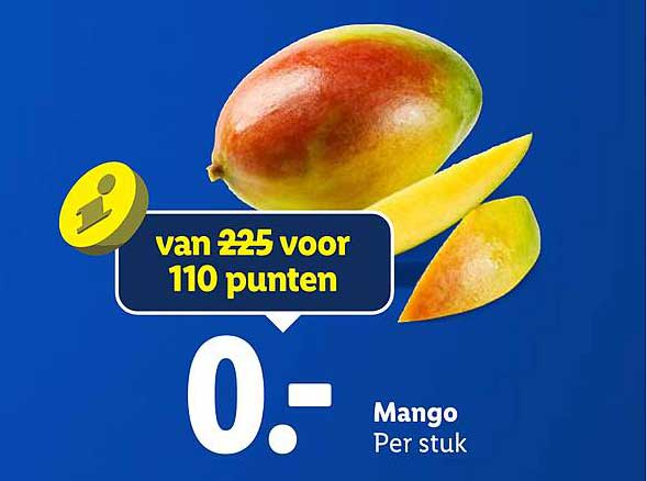 Mango Per stuk van 225 voor 110 punten