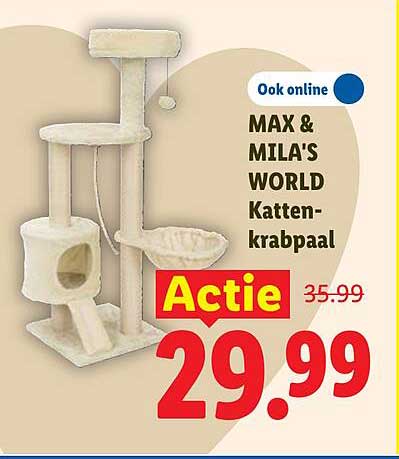 MAX & MILA'S WORLD Katten-krabpaal Actie