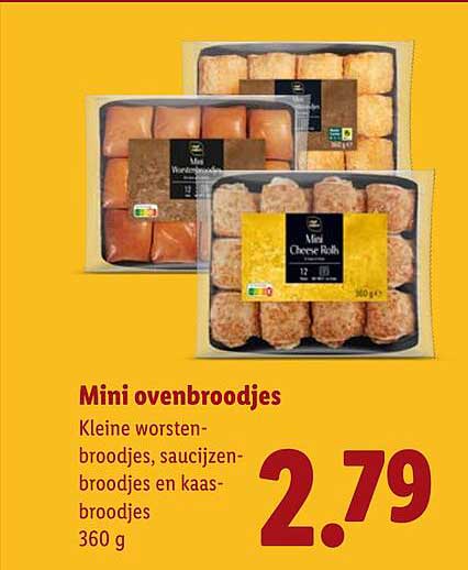 Mini ovenbroodjes