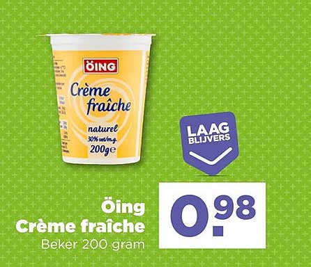 Öing Crème fraîche Beker 200 gram
