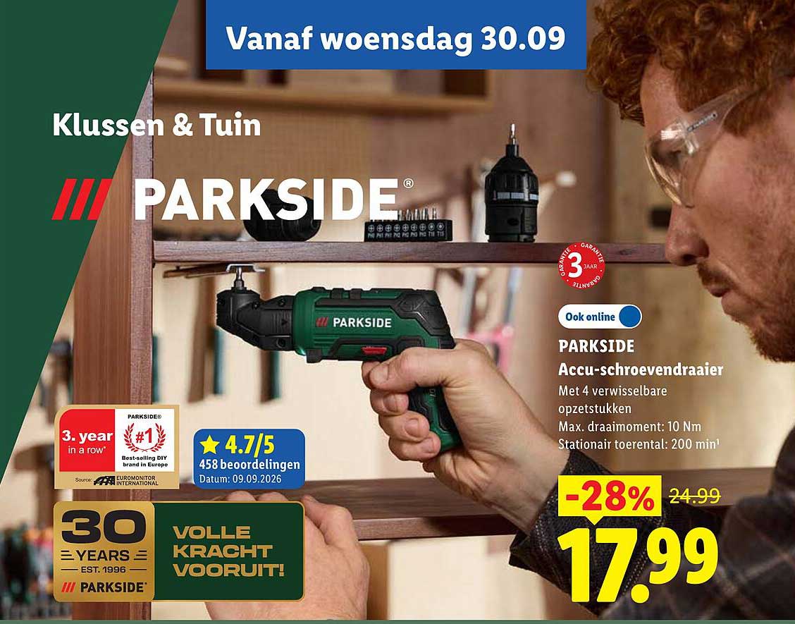 PARKSIDE Accu-schroevendraaier