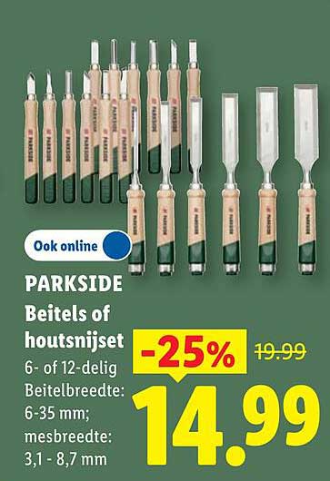 PARKSIDE Beitels of houtsnijset -25%