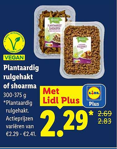 Plantaardig rulgehakt of shoarma