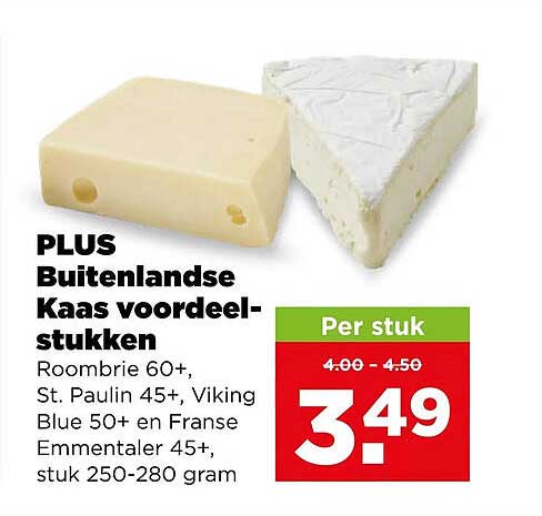 PLUS Buitenlandse Kaas voordeelstukken