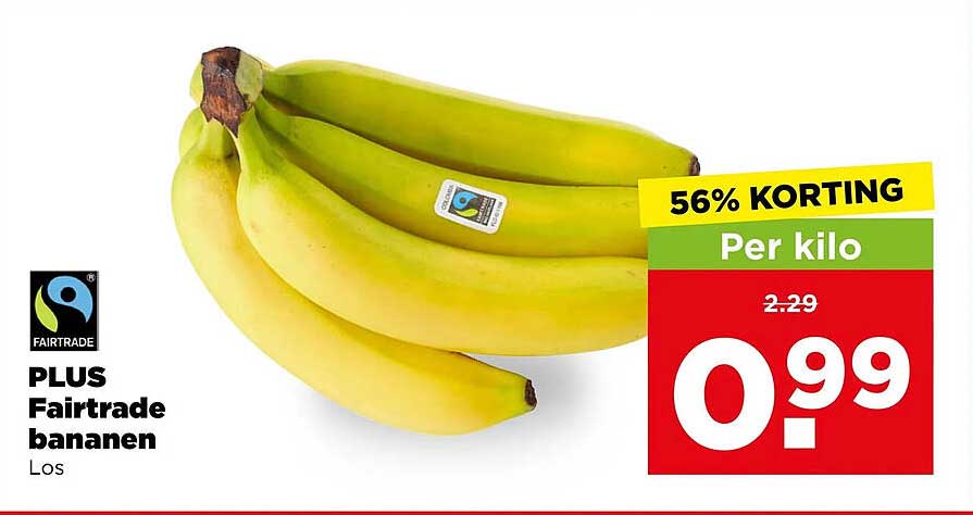 PLUS Fairtrade bananen Los