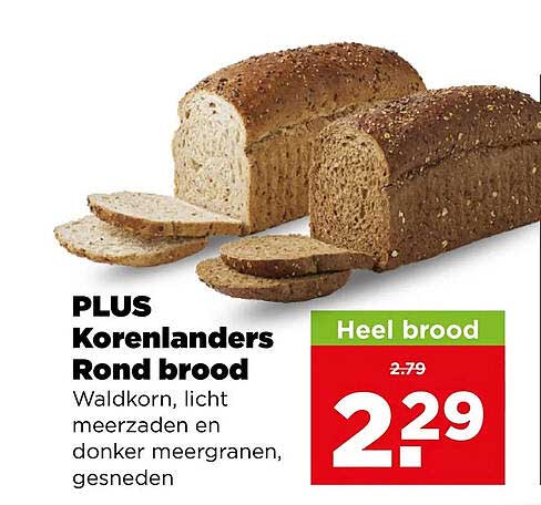 PLUS Korenlanders Rond brood Heel brood