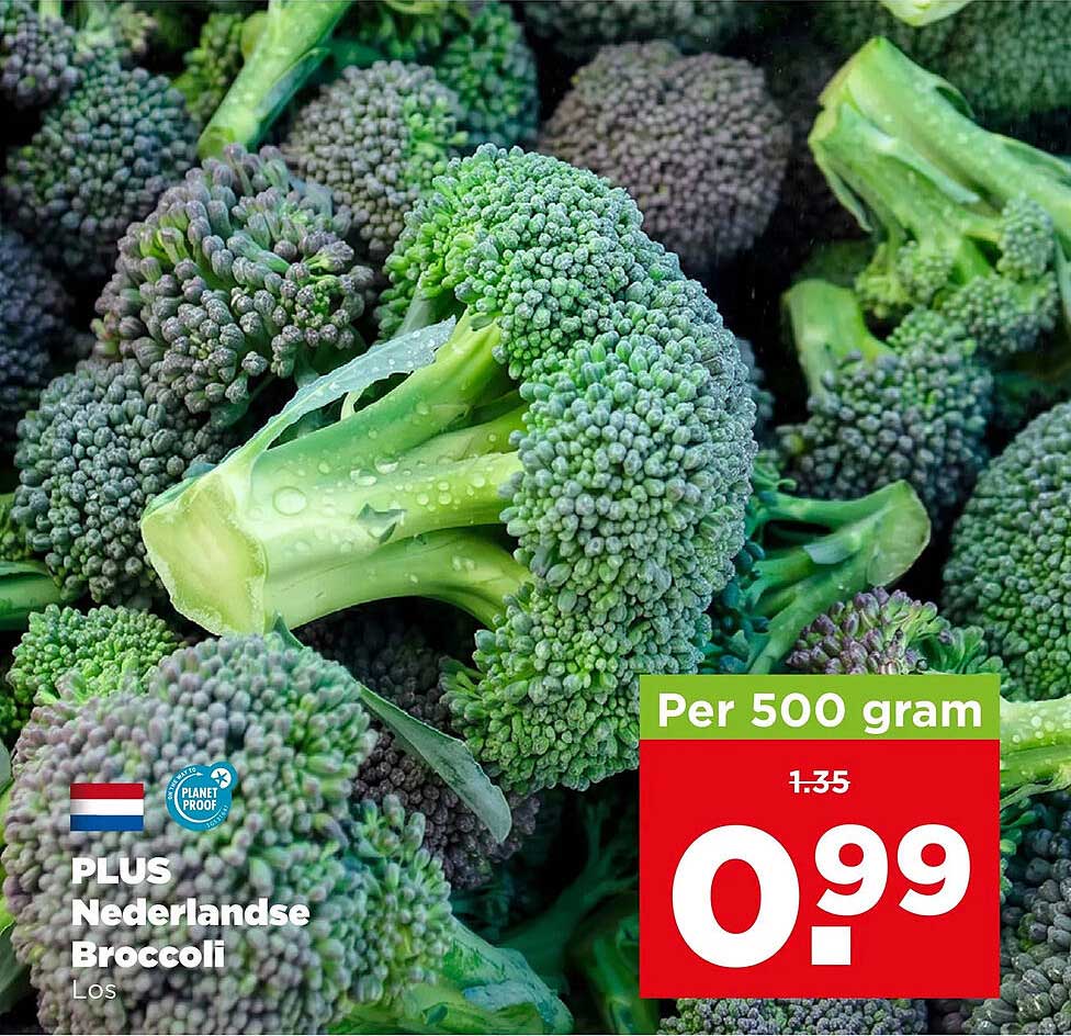 PLUS Nederlandse Broccoli Los Per 500 gram