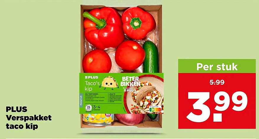PLUS Verspakket taco kip