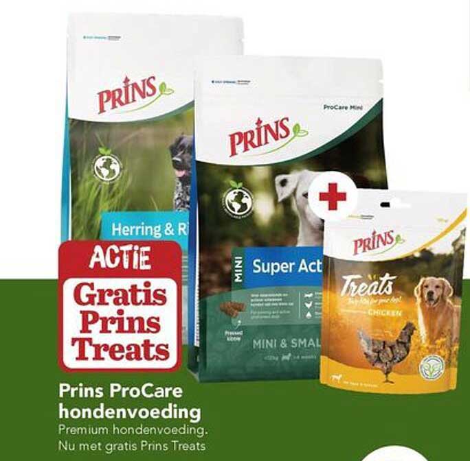 Prins ProCare hondenvoeding Nu met gratis Prins Treats