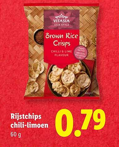 Rijstchips chili-limoen