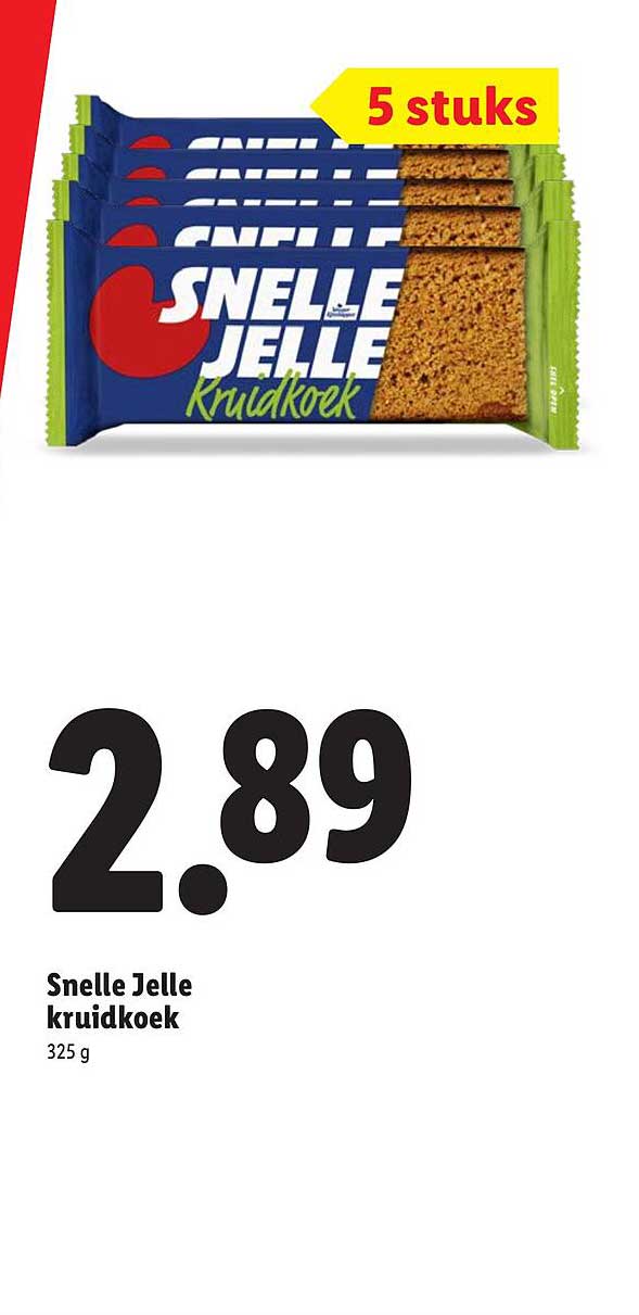 Snelle Jelle kruidkoek 5 stuks