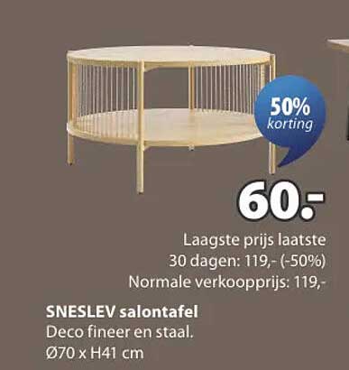 SNESLEV salontafel