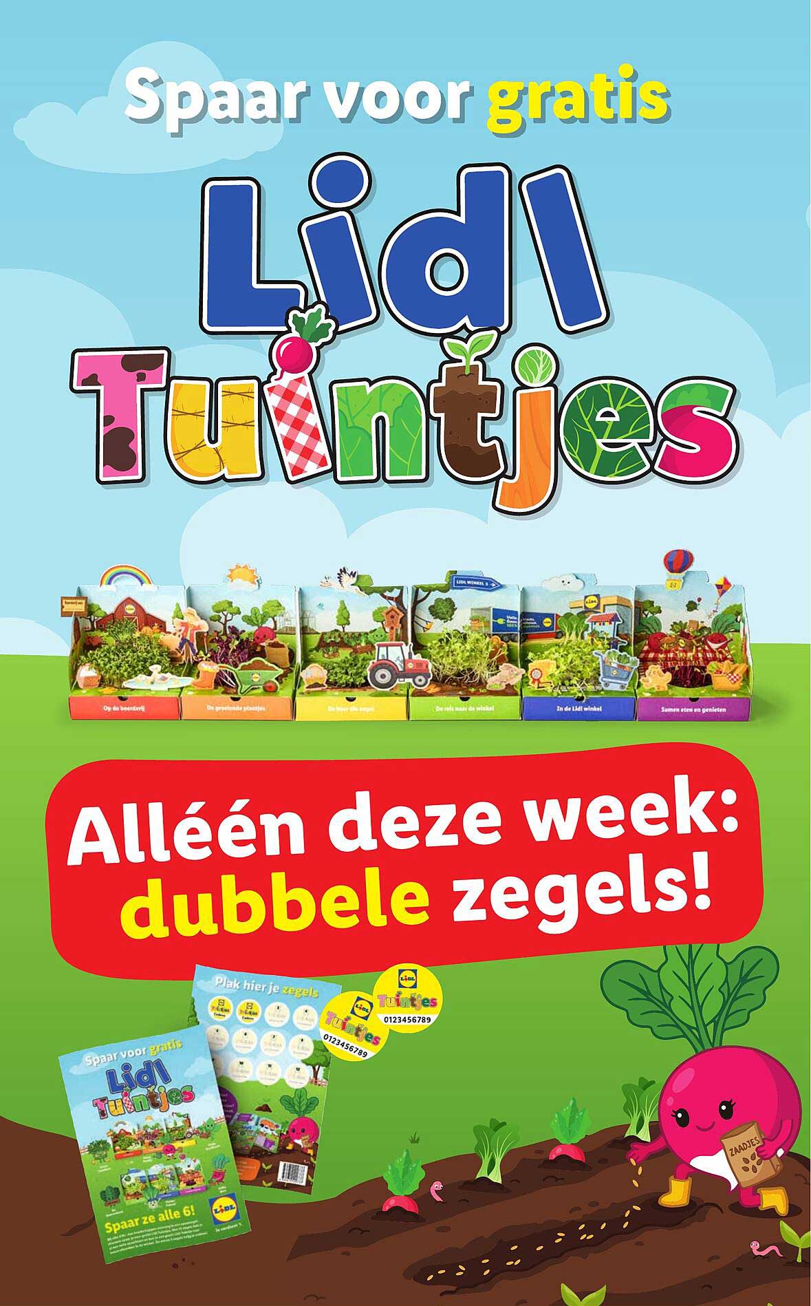 Spaar voor gratis Lidl Tuintjes – dubbele zegels!