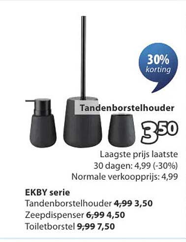 Tandenborstelhouder 30% korting