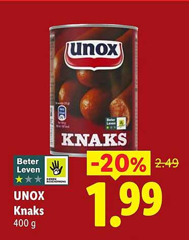 UNOX Knaks 400 g