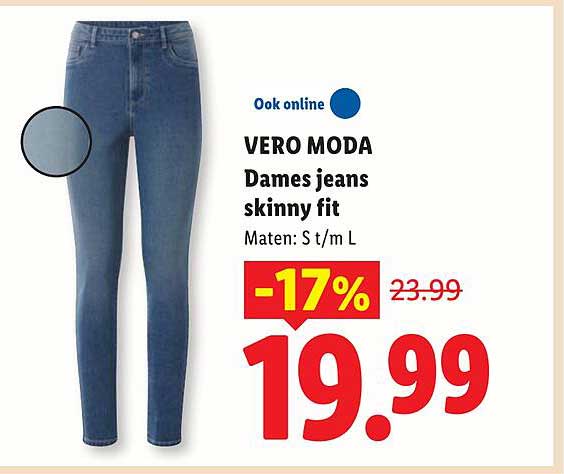 VERO MODA Dames jeans skinny fit -17%