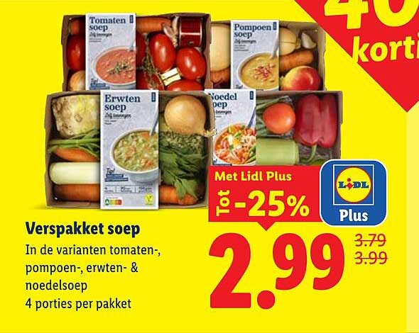 Verspakket soep
