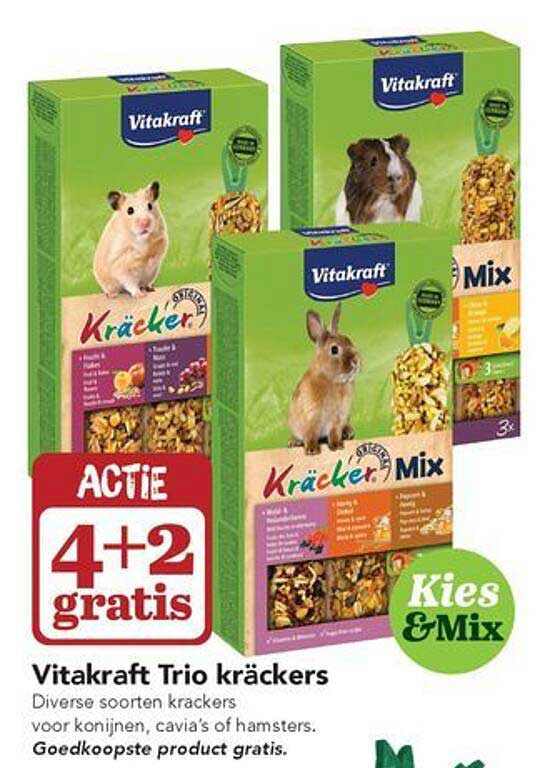 Vitakraft Trio kräckers 4+2 gratis