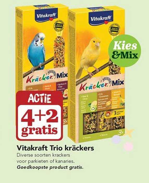 Vitakraft Trio kräckers 4+2 gratis