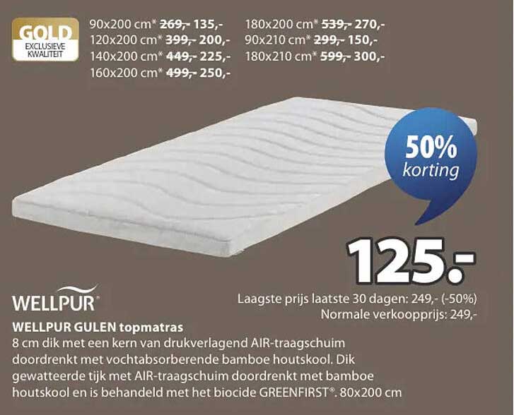 WELLPUR GULEN topmatras