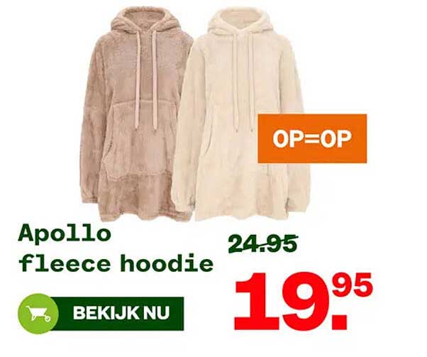 Apollo fleece hoodie